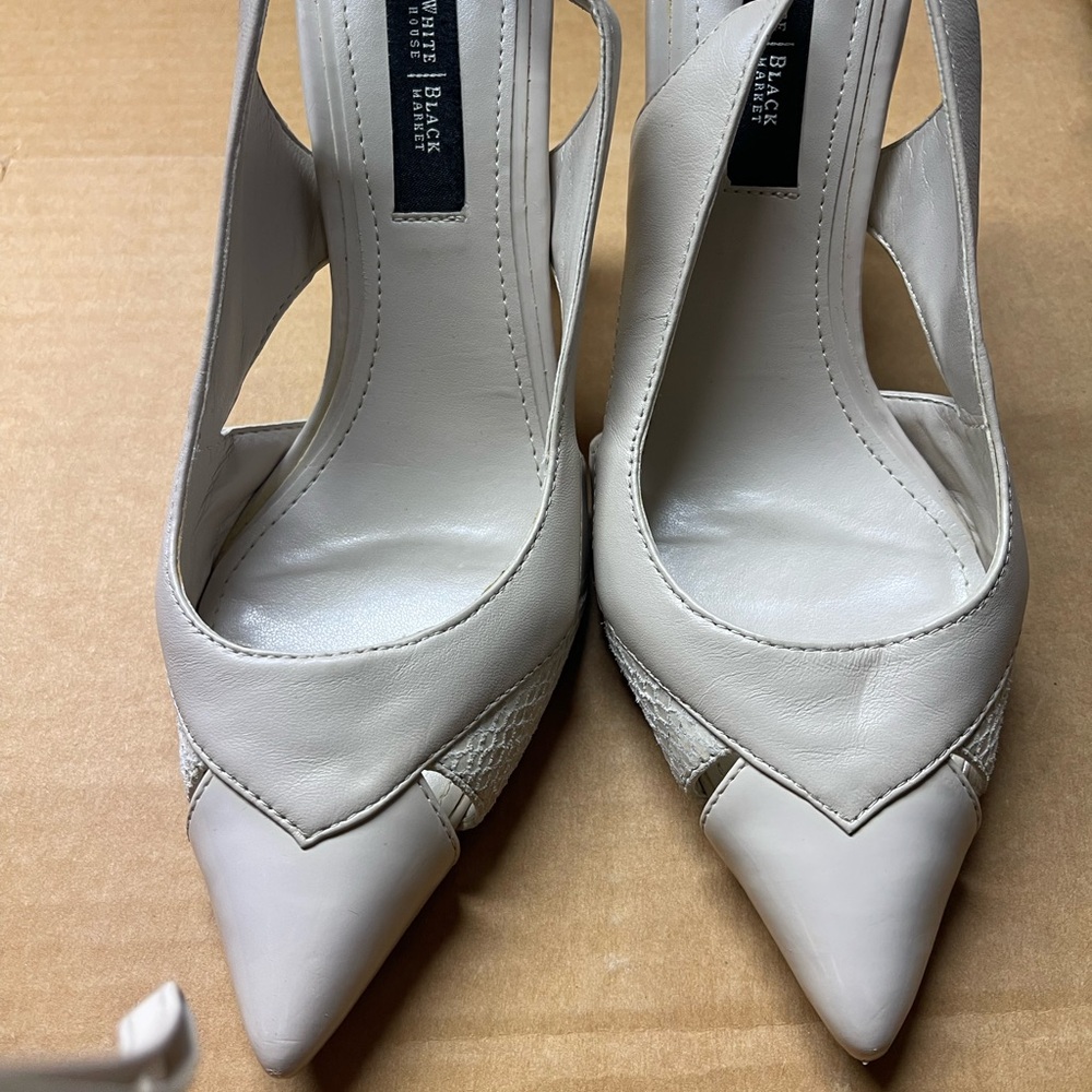 WHBM Gently used 6.5 sling backs